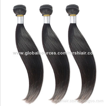 22-Inch Black Color Straight Brazilian Virgin Hair Extension